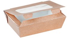 Hot Shelf Box Kraft large avec fenêtre avec fentes d’aération