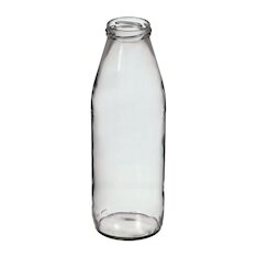 Milchflasche Glas mit Schraubverschluss