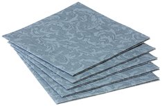 Serviettes Lincover silver grey, floral