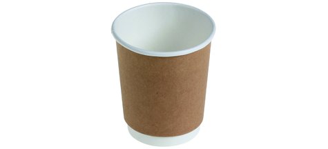 Kaffeebecher double-wall Kraft naturesse isolierend
