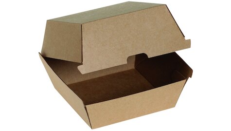Hamburger-Box aus feiner Welle Kraft