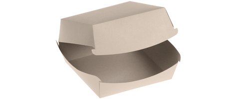 Hamburger-Box Bambus-Karton, naturesse
