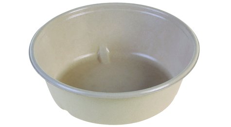 Bowl Zuckerrohr/PBAT, 1200ml nature, Ø195x65mm