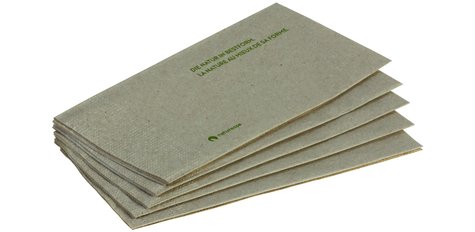 Recycling-Serviette, 1/8-Buchfalz, naturesse