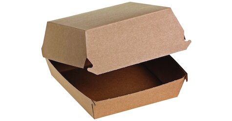 Hamburger-Box aus feiner Welle Kraft