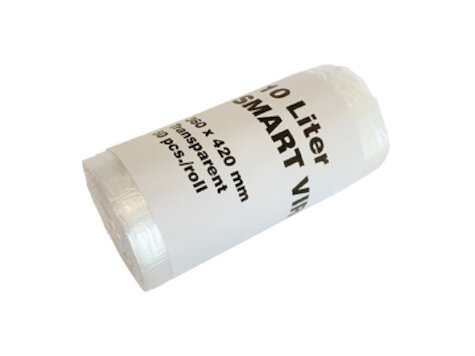 Abfallsack HDPE 10l transp. 7my, 40 Rl. à 50 Stk.