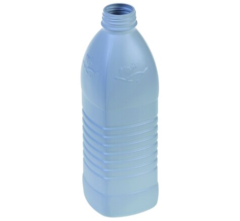 Milchflasche eckig mit Schraubverschluss