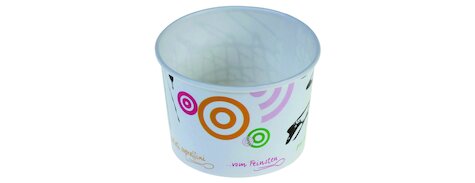 Gobelet à glace en carton Pour fins gourmets