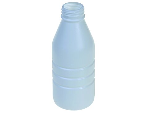 Milchflasche rund mit Schraubverschluss