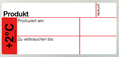 Etiketten +2°C