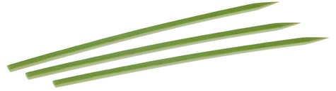 Bambus-Spiesse flach