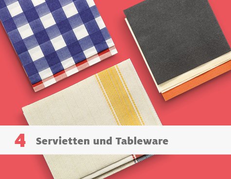 Servietten und Tableware